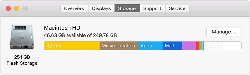 хранение | удалить большие файлы на Mac