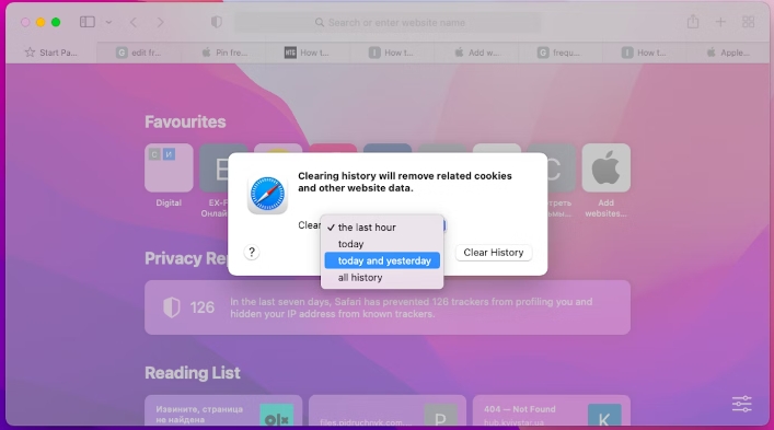 очистить историю Mac | удалить часто посещаемые сайты Safari на Mac/iPhone/iPad