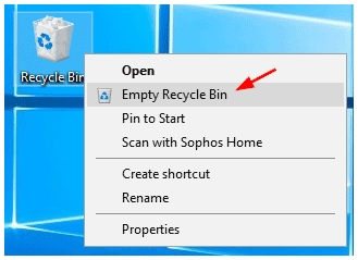empty Recycle Bin | Uninstall Fortnite with or without Epic Games Launcher PC Mac