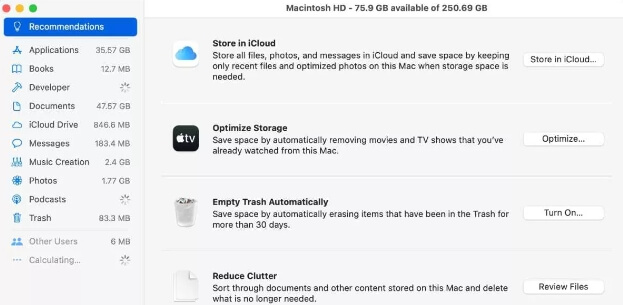 optimize storage on Ventura | Remove Purgeable Space Mac