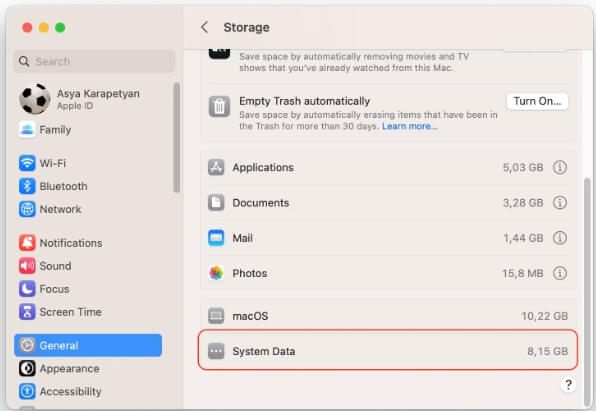 view System Storage macOS Ventura | Clear System Data Storage Mac